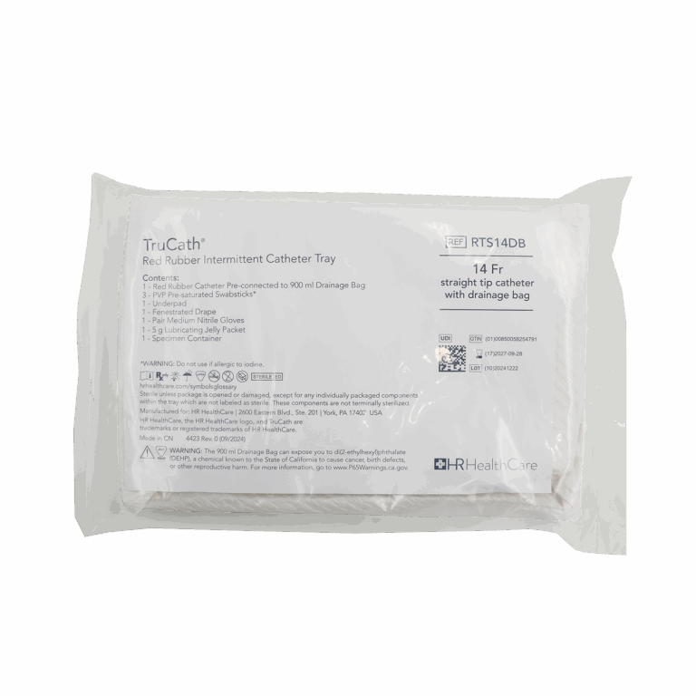 TruCath Red Rubber Intermittent Catheter with Pre-Connected Drainage Tray Carousel-Carousel-4